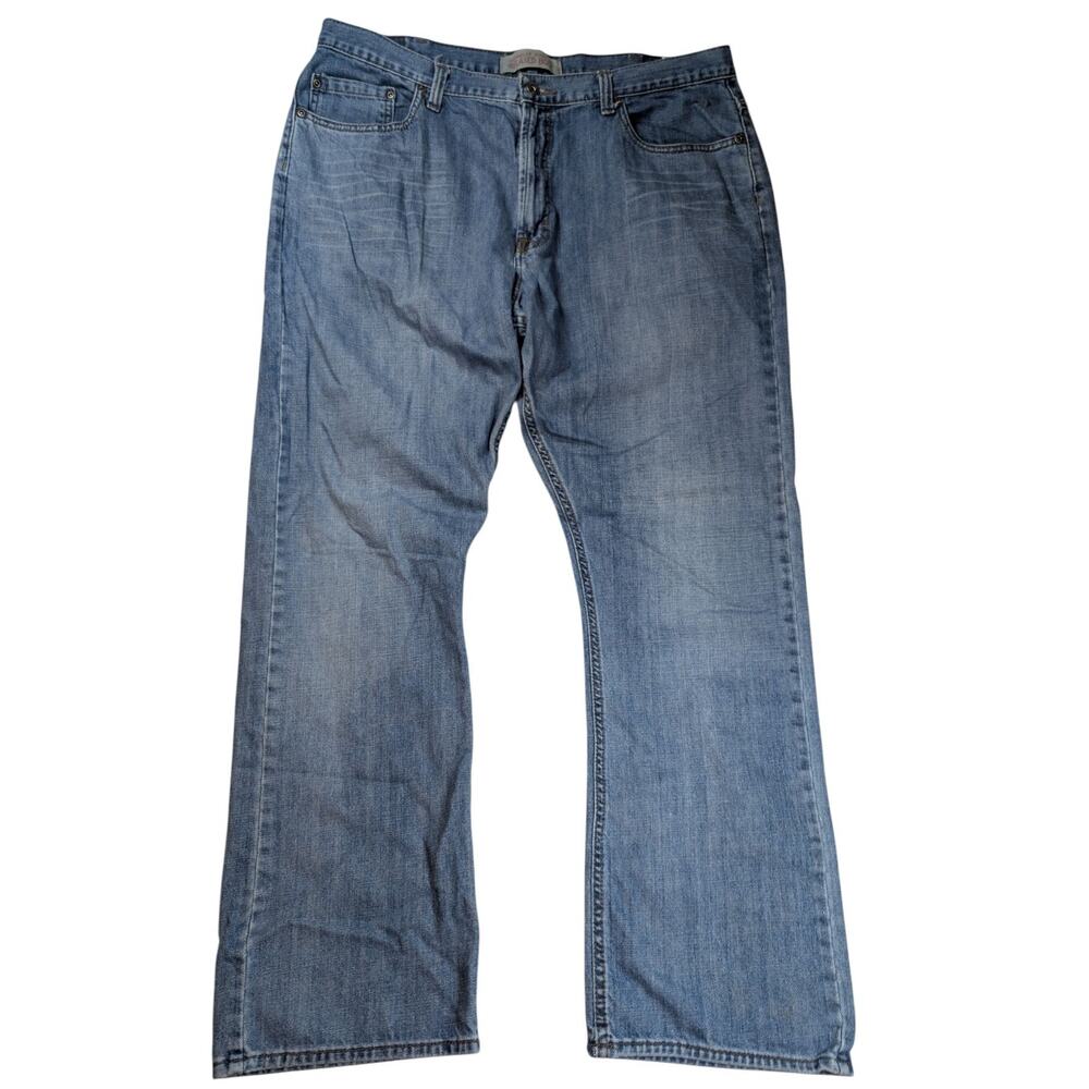 Wrangler Mens 38x32 Relaxed Boot Jeans Medium Wash Straight Western Casual